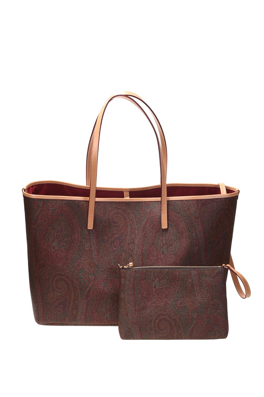 shop ETRO  Borsa: Etro borsa a tracolla con motivi Paisley.
Tessuto di cotone Paisley jacquard spalmato con grana opaca e doppiato in tela.
Tasca con cerniera.
Chiusura con moschettone.
Mini pochette removibile.
Accessori metallici con finitura dorata.
Fodera in tessuto logato ETRO.
Finiture: 100% pelle di vitello.
Fodera: 66% cotone 34% poliestere.
Dimensioni:  39,5 x 29 x 15 cm.
Made in Italy.. 0B375 8010-0600 number 3614856